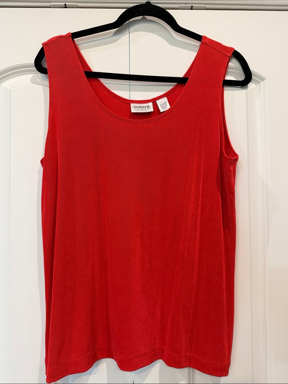 Chico's Red Scoop Neck Tank Top